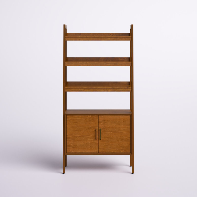 Wade Logan® Angelith 76'' H Ladder Storage Shelf Bookcase